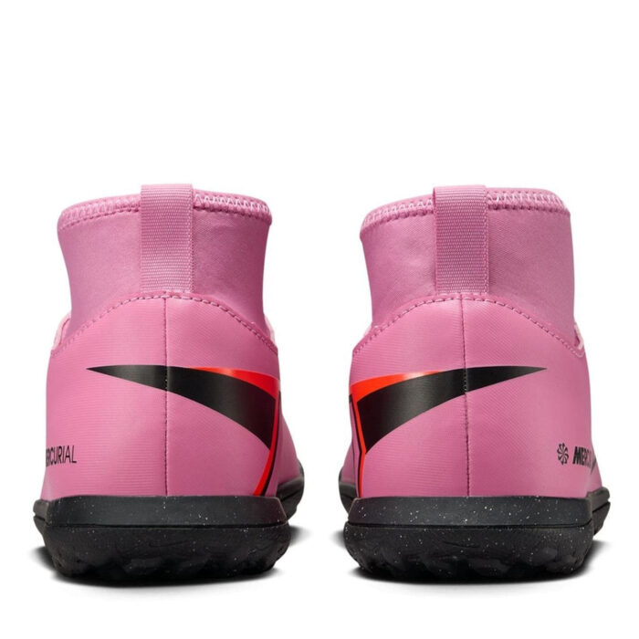 Nike Mercurial Superfly 10 Junior Turf Football Boots – Pink/Black – view 5