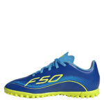 adidas F50 Messi Junior Turf Football Boots – Blue/Yellow - Image 2
