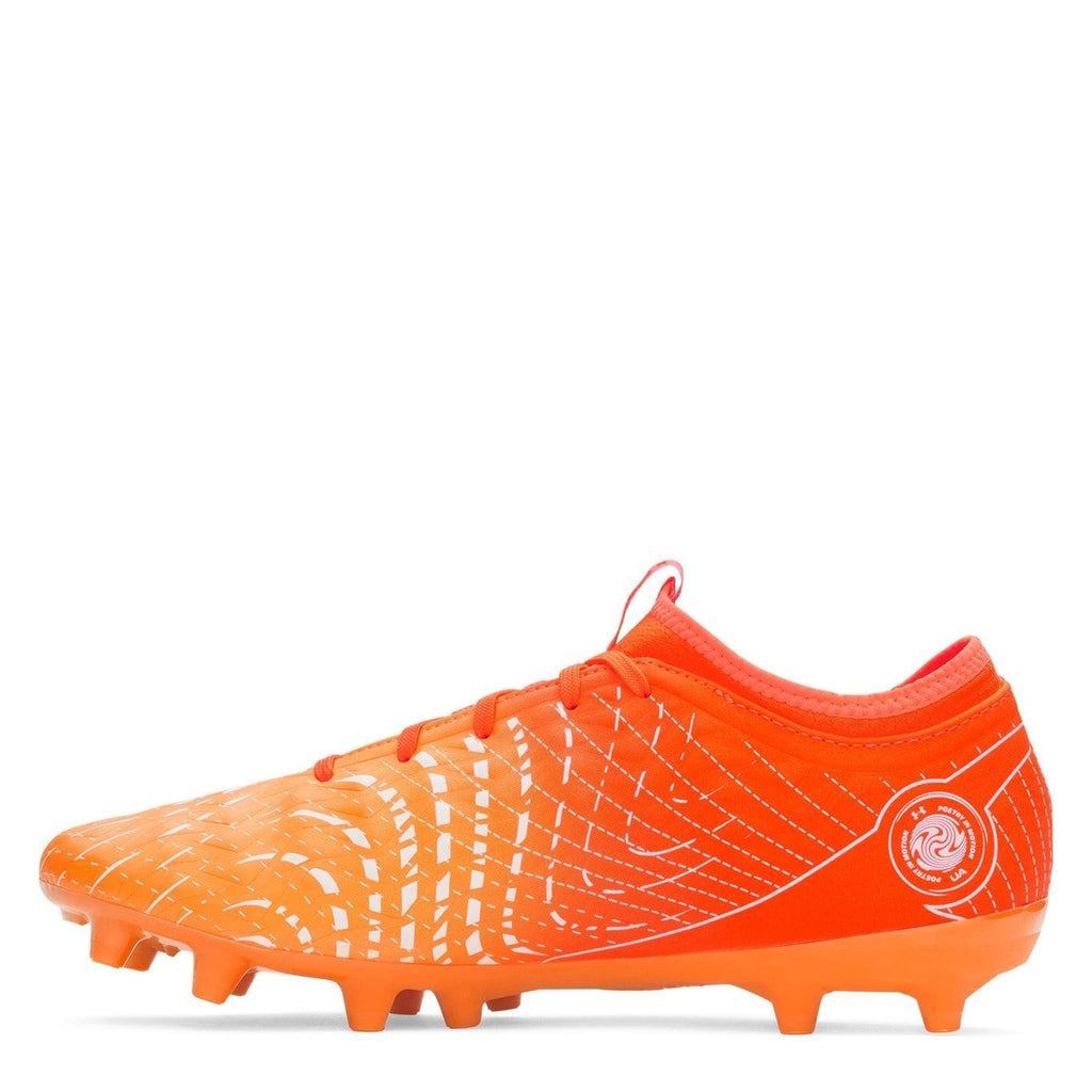 Under Armour Magnetico Firm Ground Football Boots – Orange/White – view 2
