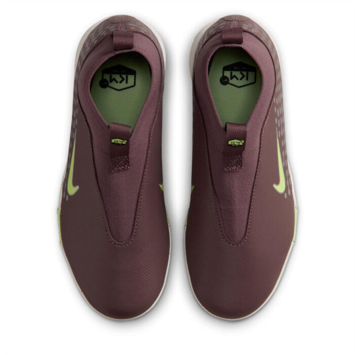 Nike Zoom Mercurial Superfly 10 Junior Turf Football Boots – Plum/Silver – view 6