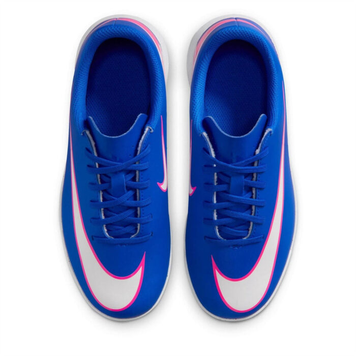 Nike Mercurial Vapor 16 Junior Turf Football Boots – Blue/Wht/Pink – view 6