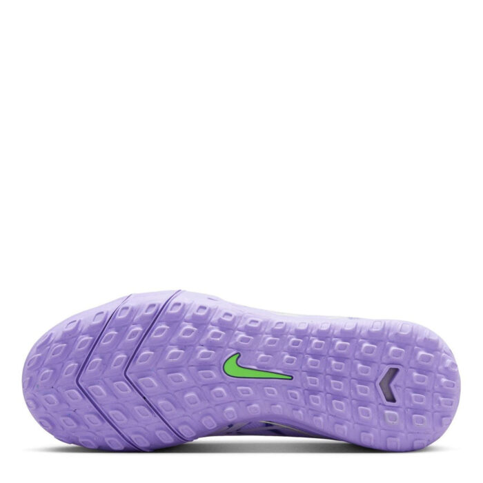 Nike Zoom Mercurial Superfly 10 Junior Turf Football Boots – Purple/Volt – view 3