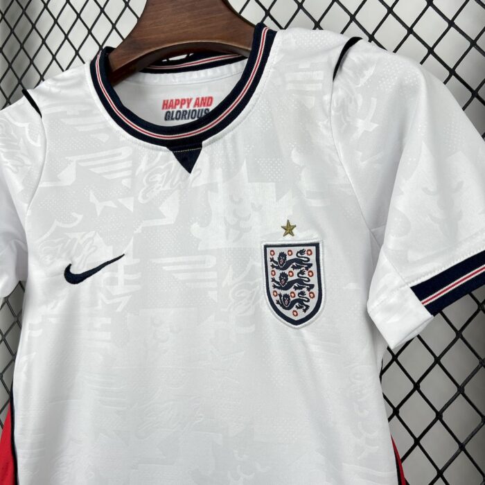 Kids England 2026 World Cup Home Jersey Kit Footy Leaked 4