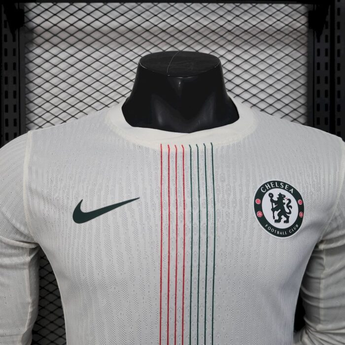 Mens Chelsea 2025/26 Away Long Sleeve Jersey Player Version 5