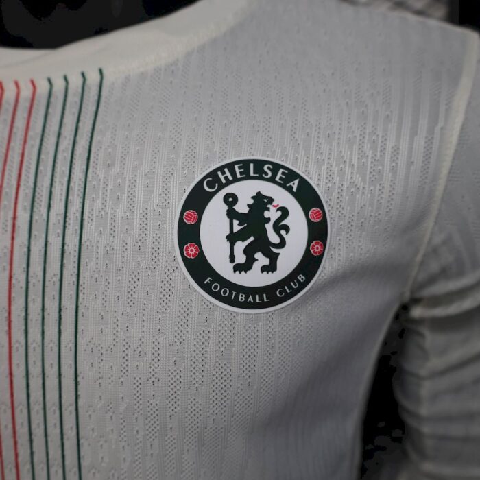 Mens Chelsea 2025/26 Away Long Sleeve Jersey Player Version 4
