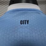 Mens Manchester City 2025/26 Home Long Sleeve Jersey Player Version 6