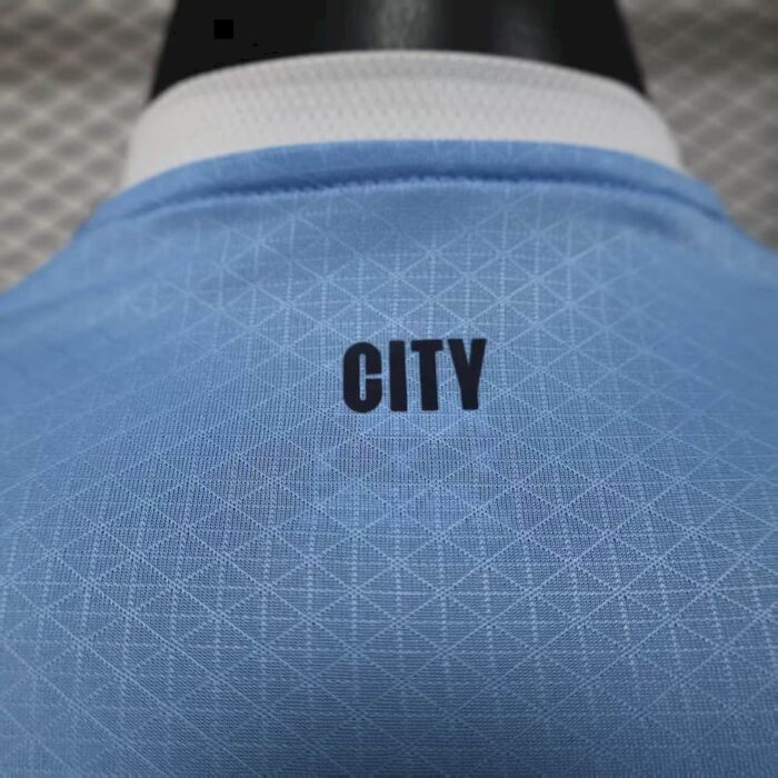 Mens Manchester City 2025/26 Home Long Sleeve Jersey Player Version 6