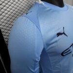 Mens Manchester City 2025/26 Home Long Sleeve Jersey Player Version 2