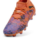 Puma Future 8 Junior Firm Ground Football Boots – Orange/Black – view 6