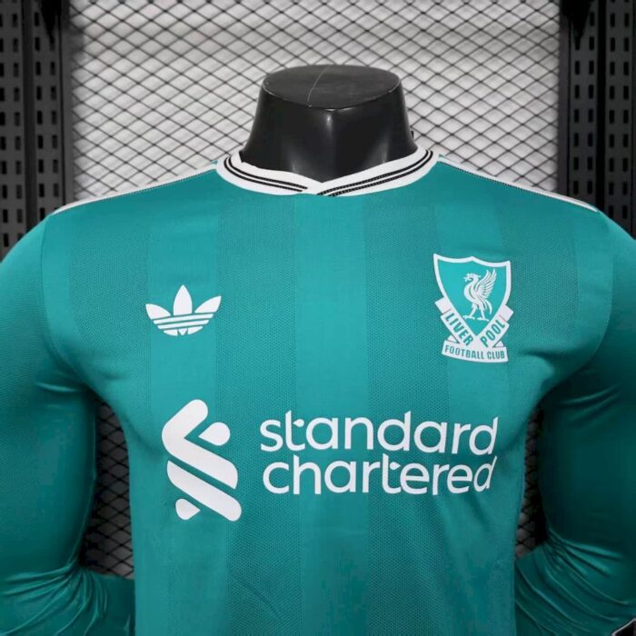 Mens Liverpool 2025/26 Third Long Sleeve Jersey Player Version 9