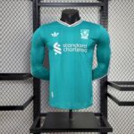 Mens Liverpool 2025/26 Third Long Sleeve Jersey Player Version