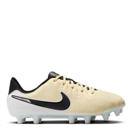 Nike Tiempo Legend 10 Junior Firm Ground Football Boots – Lemonade/Black