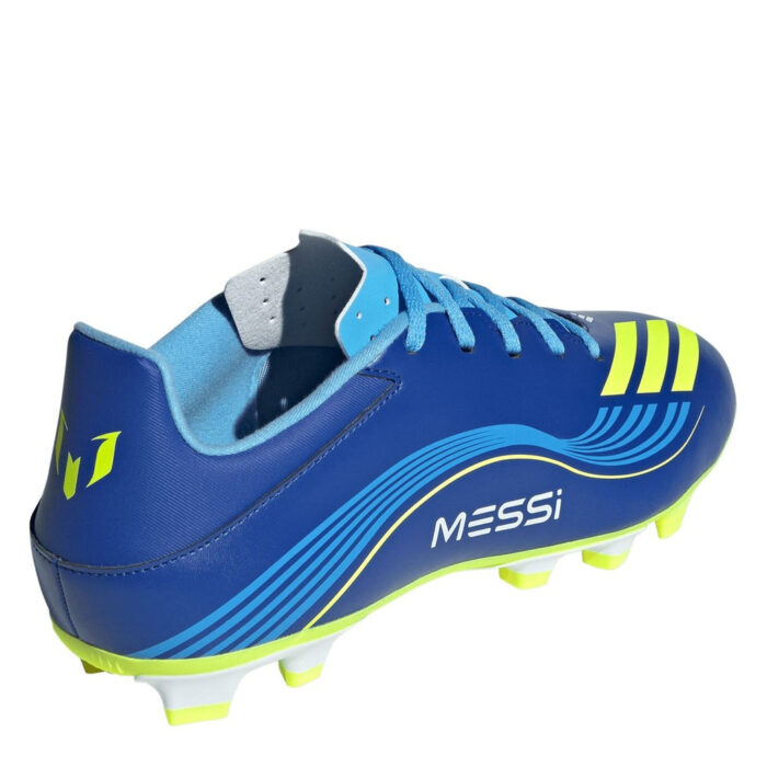 adidas F50 Messi Firm Ground Football Boots – Blue/Yellow – view 3