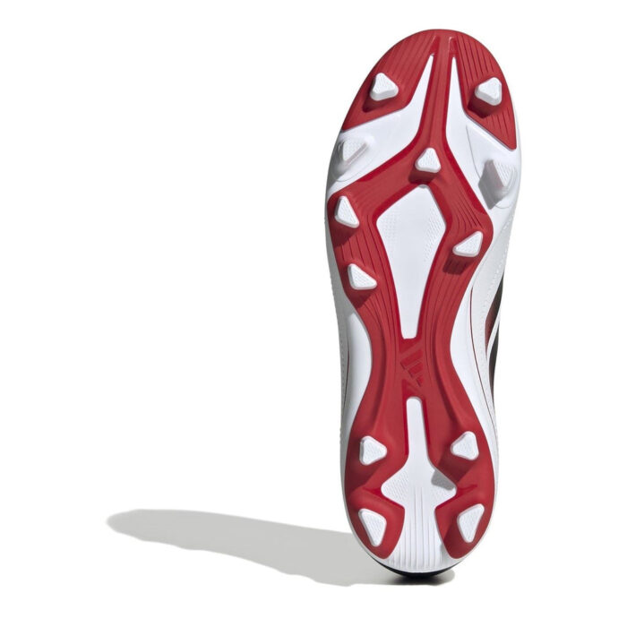 adidas Goletto Viii Junior Firm Ground Football Boots – White/Solar Red – view 6