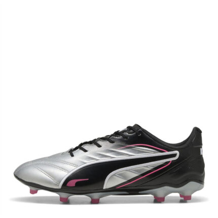 Puma Mens King Firm Ground Football Boots – Puma Silver-P – view 2