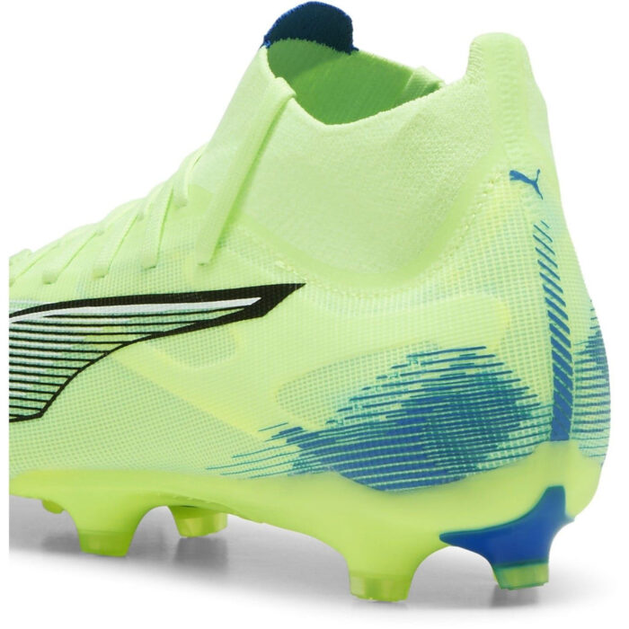 Puma Womens Ultra 5 Firm Ground Football Boots – Green/Wht/Blue – view 5