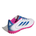 adidas Goletto Junior Turf Football Boots – White/Blue/Pink – view 4