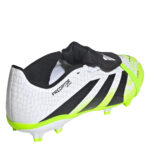 adidas Predator Junior Firm Ground Football Boots – White/Blk/Lemon – view 4