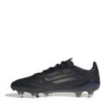 adidas F50 Soft Ground Football Boots – Black/Silver - Image 2