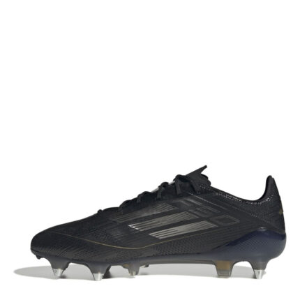 adidas F50 Soft Ground Football Boots – Black/Silver – view 2