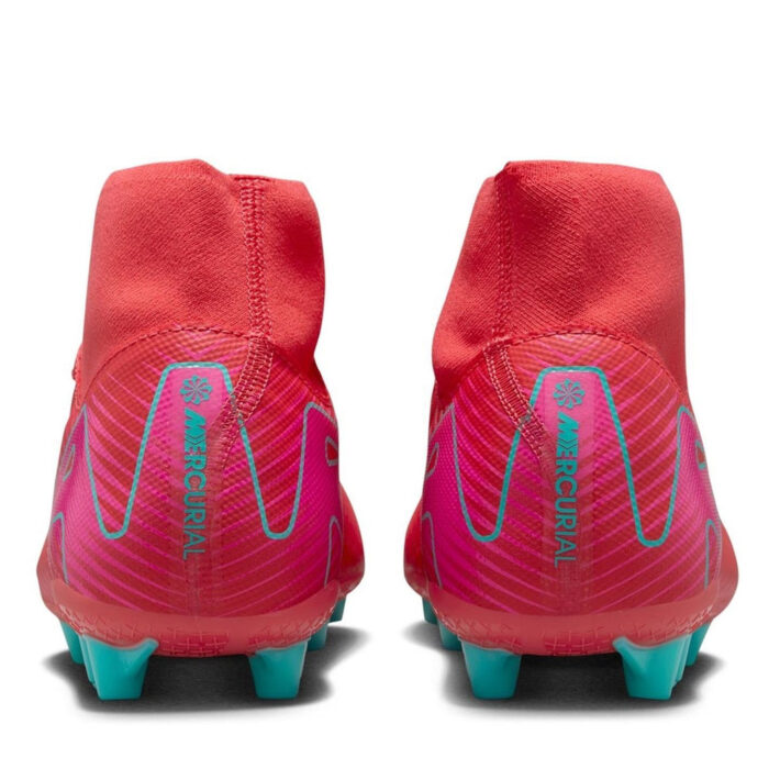 Nike Mercurial Superfly 10 Artificial Ground Football Boots – Red/Green – view 5