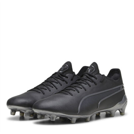 Puma King Firm Ground Football Boots – Black/Asphalt