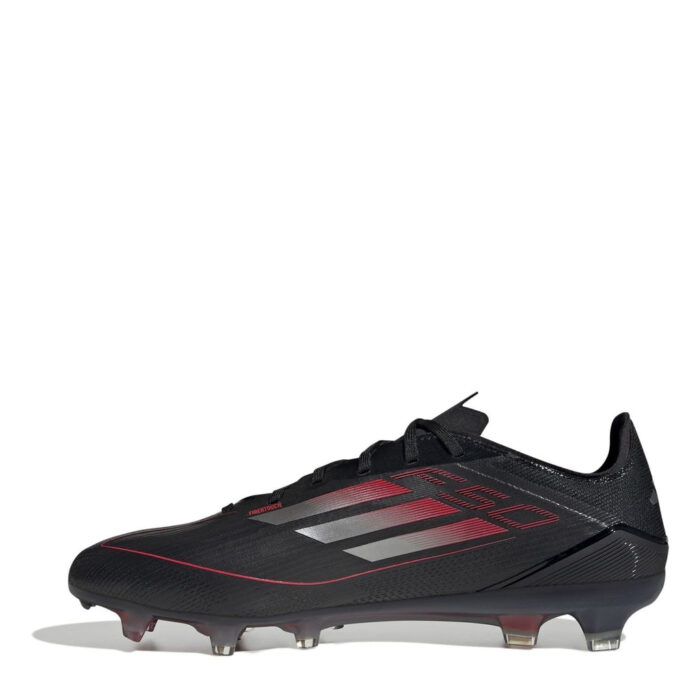 adidas F50 Firm Ground Football Boots – Black/Iron/Red – view 2