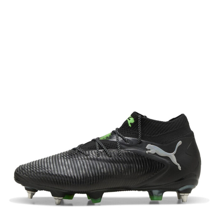Puma Future 8 Soft Ground Football Boots – Black/Green – view 2