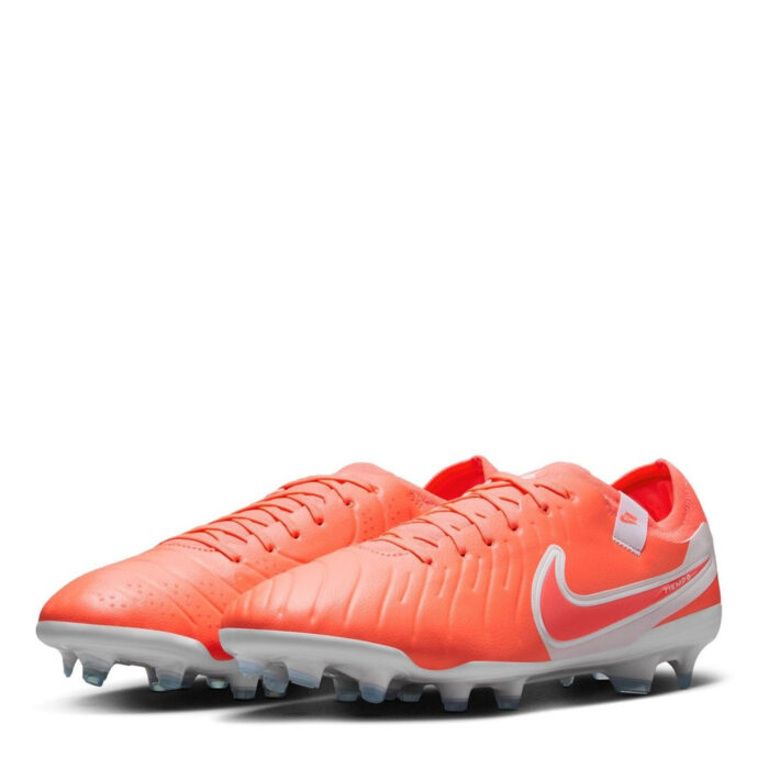 Nike Tiempo Legend 10 Firm Ground Football Boots – Red/White - Image 4