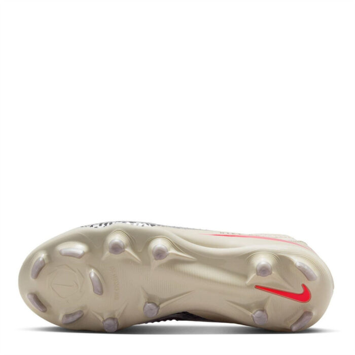 Nike Phantom 6 Junior Firm Ground Football Boots – Burgundy/Print – view 3