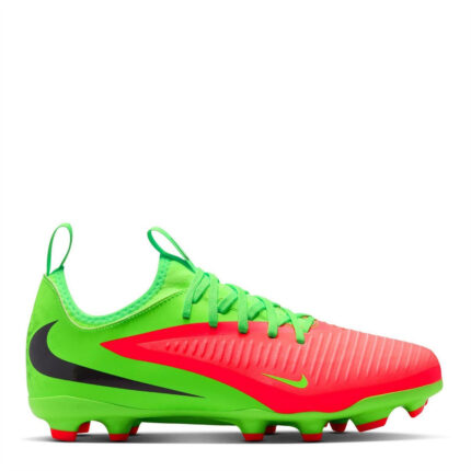 Nike Phantom 6 Junior Firm Ground Football Boots – Pink/Green Strk