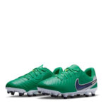 Nike Tiempo Legend 10 Junior Firm Ground Football Boots – Green/Black - Image 4