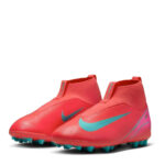 Nike Zoom Mercurial Superfly Junior Artificial Ground Football Boots – Red/Green – view 4