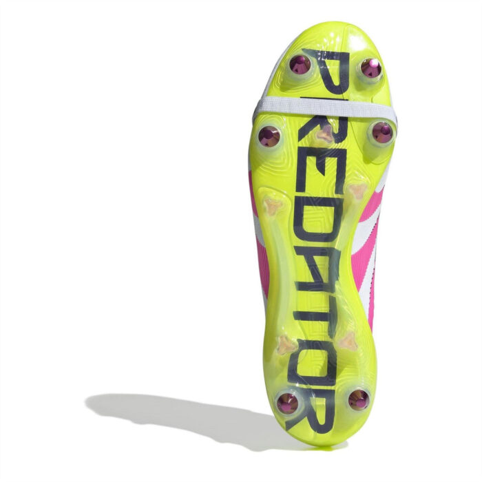 adidas Predator Soft Ground Football Boots – White/Pink – view 6