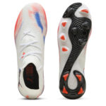 Puma Womens Future 8 Firm Ground Football Boots – White/Black/Red – view 3