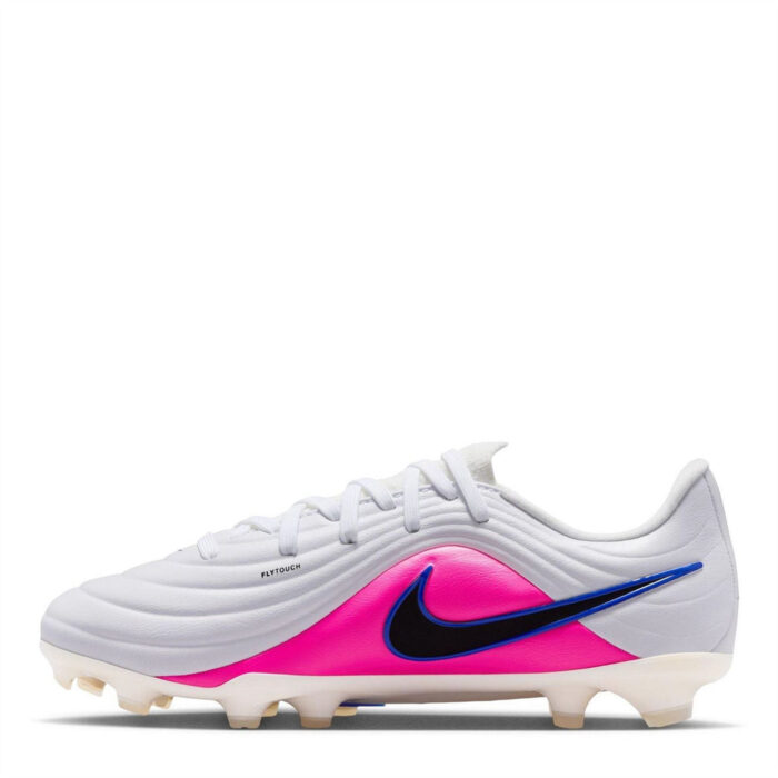 Nike Tiempo Junior Firm Ground Football Boots – Blue/Wht/Pink – view 2