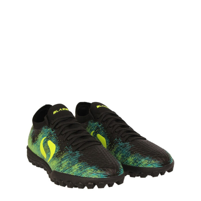 Sondico Blaze Junior Turf Football Boots – Black/Green – view 4