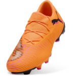 Puma Future 8 Firm Ground Football Boots – Orange/Black – view 6
