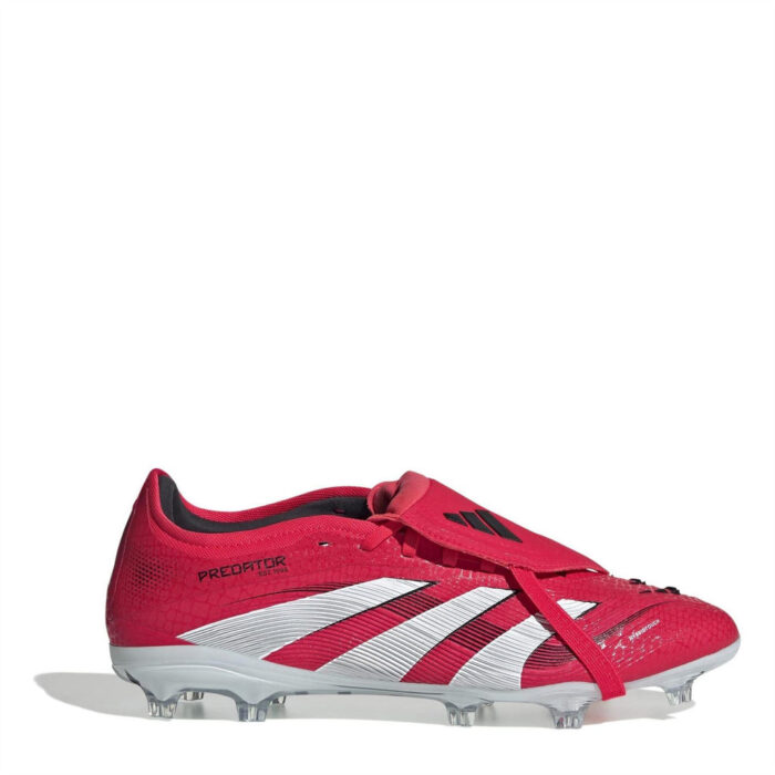 adidas Predator Firm Ground Football Boots – Red/White - Image 6