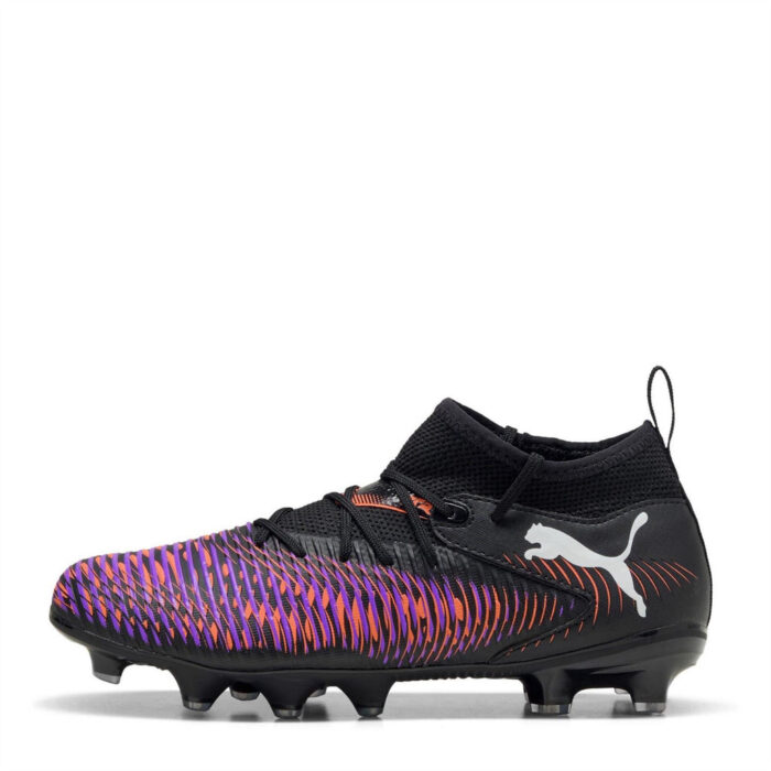 Puma Future 8 Junior Firm Ground Football Boots – Black/Purple – view 8