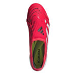 adidas Predator Firm Ground Football Boots – Red/White – view 5