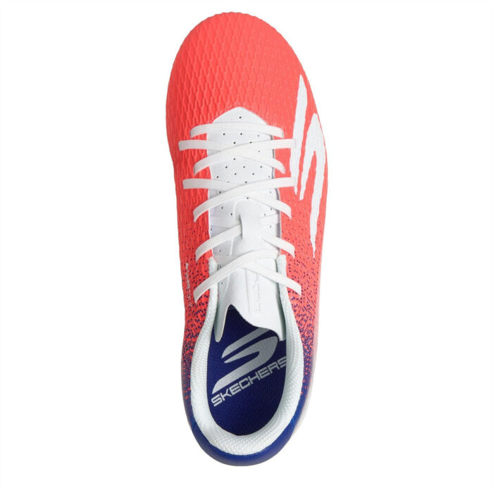 Skechers Skx.2 Junior Firm Ground Football Boots – Blue/Pink – view 4