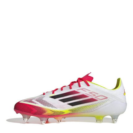 adidas F50 Soft Ground Football Boots – White/Red – view 2