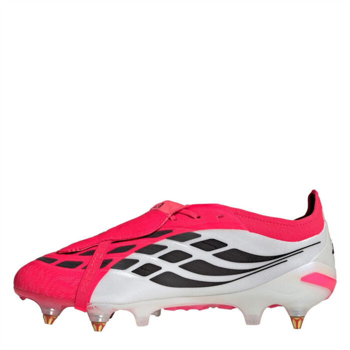 adidas Predator Soft Ground Football Boots – Red/Blk/White – view 2