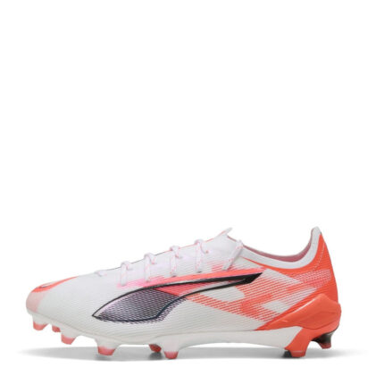 Puma Ultra 5 Firm Ground Football Boots – White/Red – view 2