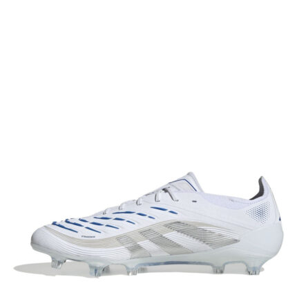 adidas Predator Firm Ground Football Boots – White/Silver – view 2