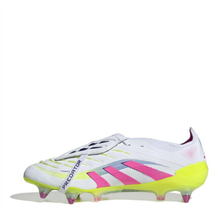 adidas Predator Soft Ground Football Boots – White/Pink – view 2