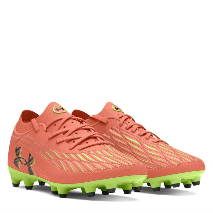 Under Armour Magnetico.2 Firm Ground Football Boots – Flare Orange - Image 5