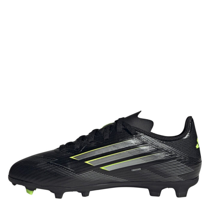 adidas F50 Junior Firm Ground Football Boots – Black/Lemon – view 2