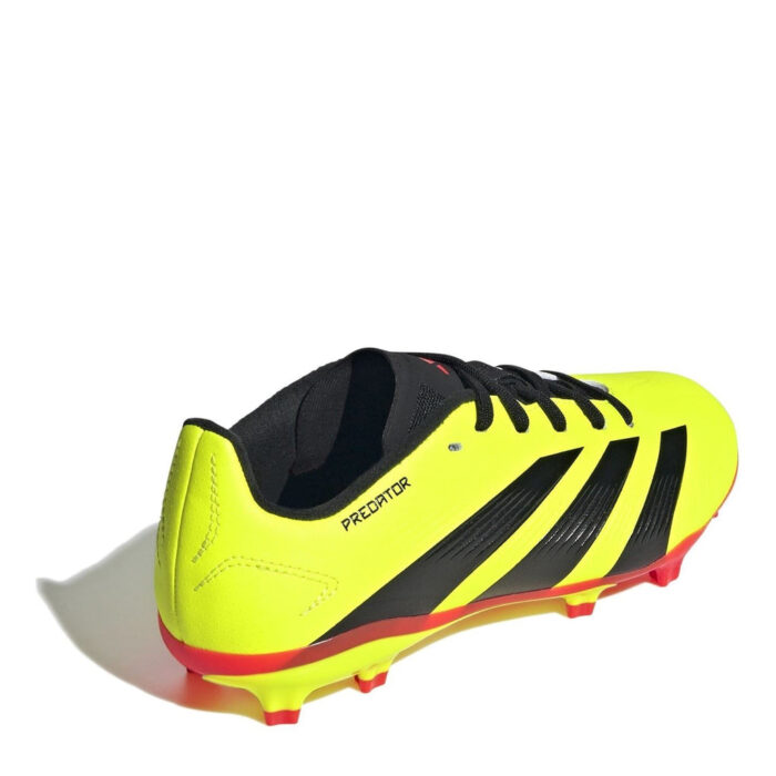 adidas Predator 24 Junior Firm Ground Football Boots – Yellow/Blk/Red – view 4